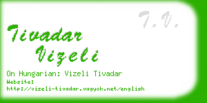 tivadar vizeli business card